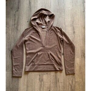 Columbia Fleece Pullover Hoodie Sweater Women’s Size Small Brown